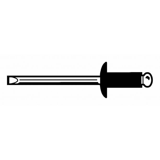 Blind Rivet,5/32Inx0.413In,Dome,PK500 Blind Rivet,5/32Inx0.413In,Dome,PK500